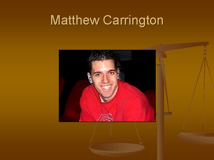 Matthew Carrington 