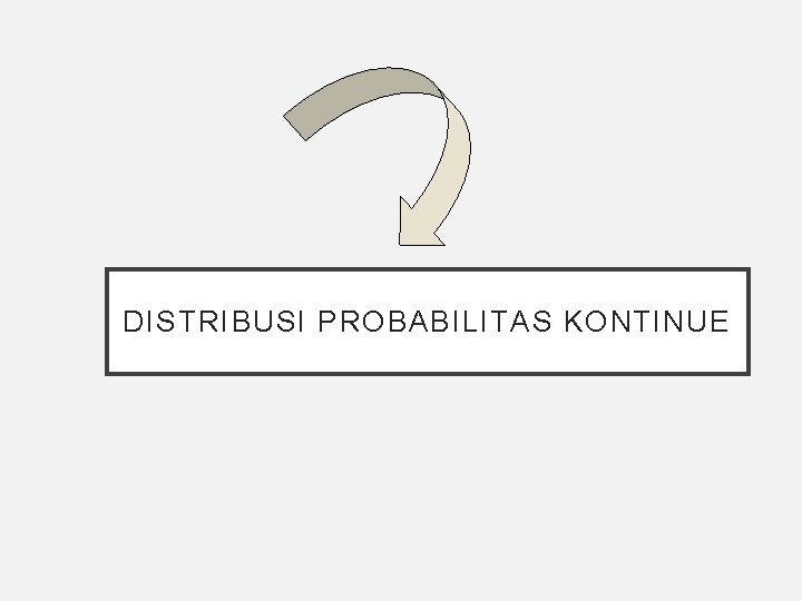 DISTRIBUSI PROBABILITAS KONTINUE 