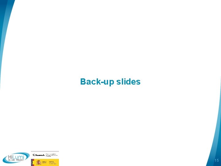 Back-up slides 15 