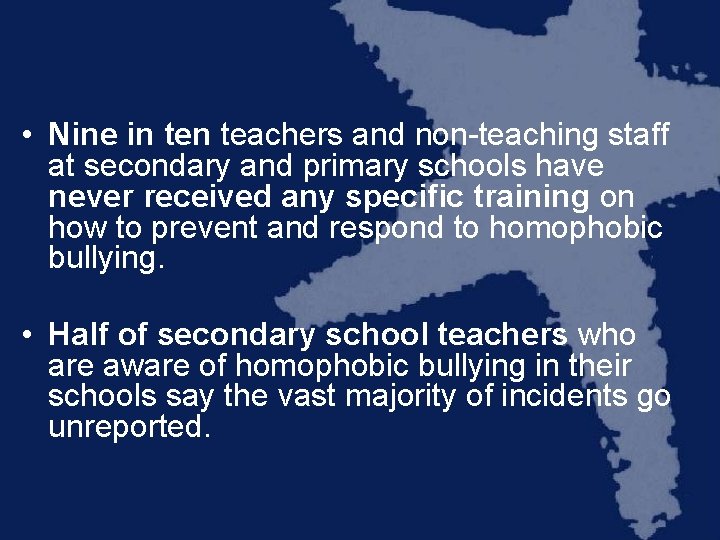  • Nine in teachers and non-teaching staff at secondary and primary schools have