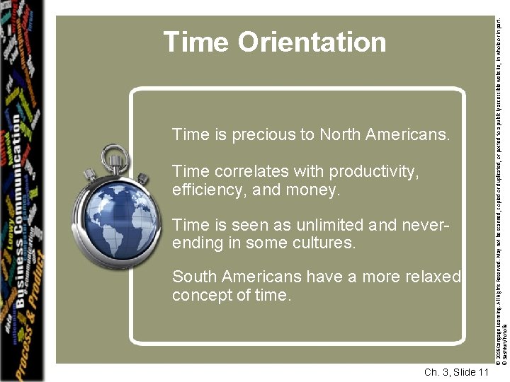 Time is precious to North Americans. Time correlates with productivity, efficiency, and money. Time