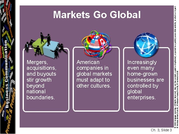 Mergers, acquisitions, and buyouts stir growth beyond national boundaries. American companies in global markets