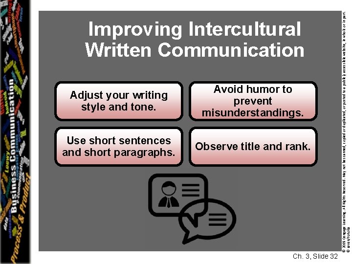 Adjust your writing style and tone. Avoid humor to prevent misunderstandings. Use short sentences