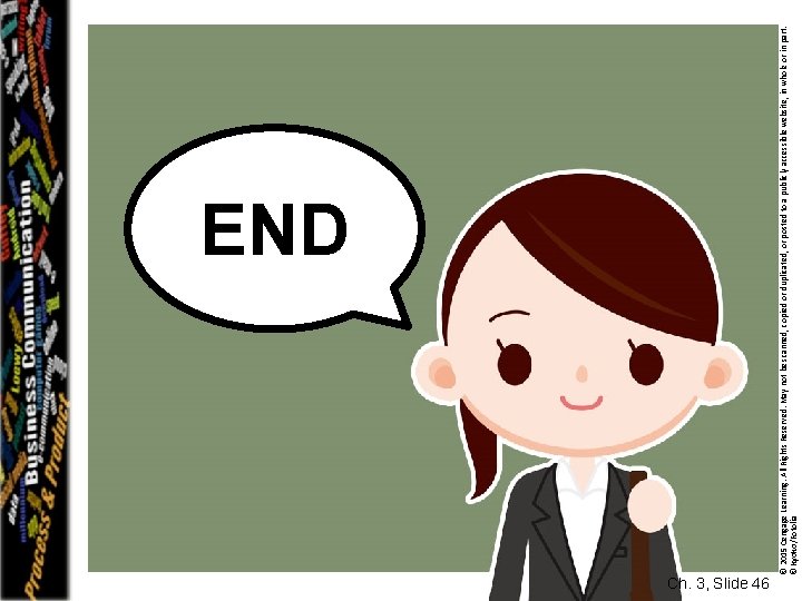 Ch. 3, Slide 46 © 2015 Cengage Learning. All Rights Reserved. May not be