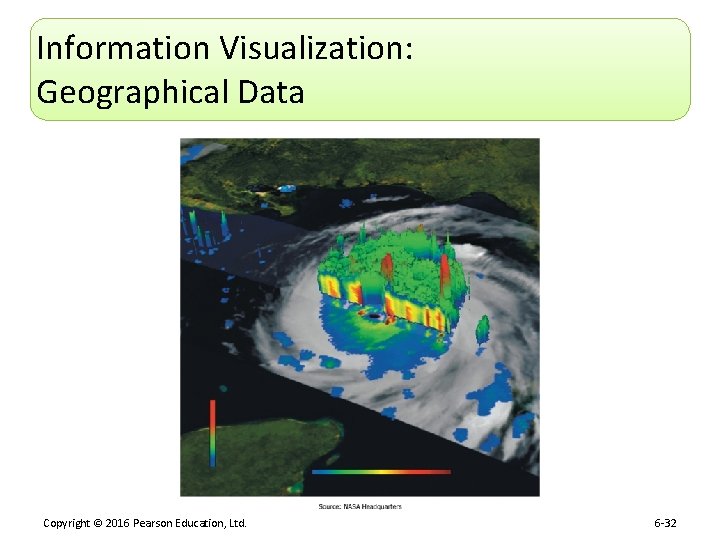 Information Visualization: Geographical Data Copyright © 2016 Pearson Education, Ltd. 6 -32 