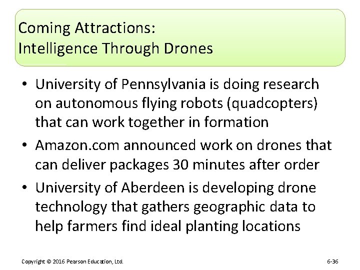 Coming Attractions: Intelligence Through Drones • University of Pennsylvania is doing research on autonomous