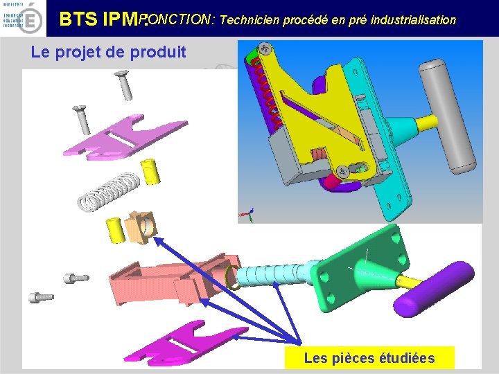 FONCTION: Technicien procédé en pré industrialisation BTS IPM : Le projet de produit Les