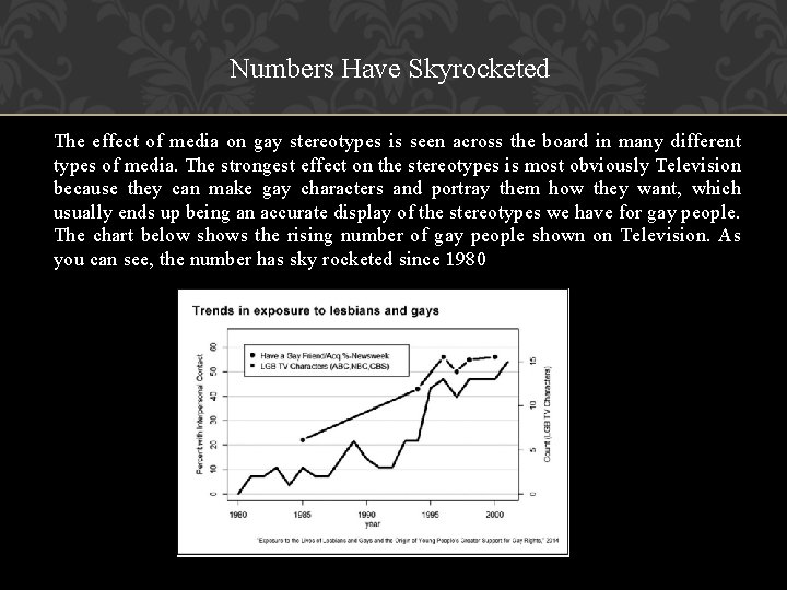 Numbers Have Skyrocketed The effect of media on gay stereotypes is seen across the