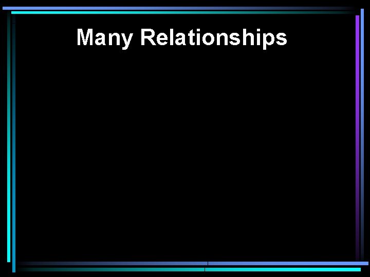 Many Relationships 