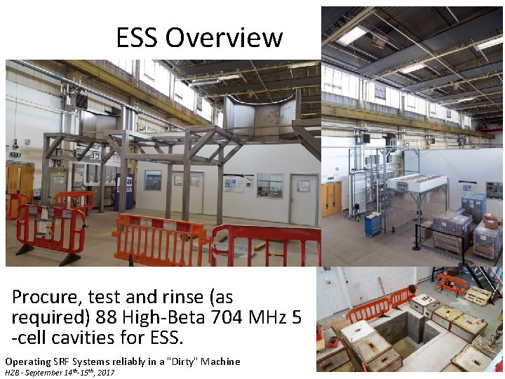 ESS Overview Procure, test and rinse (as required) 88 High-Beta 704 MHz 5 -cell