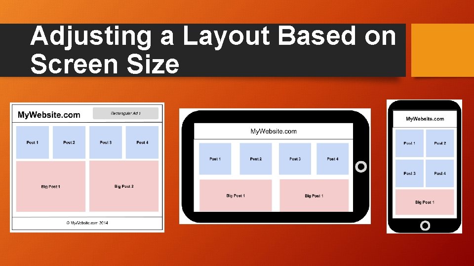 Adjusting a Layout Based on Screen Size 