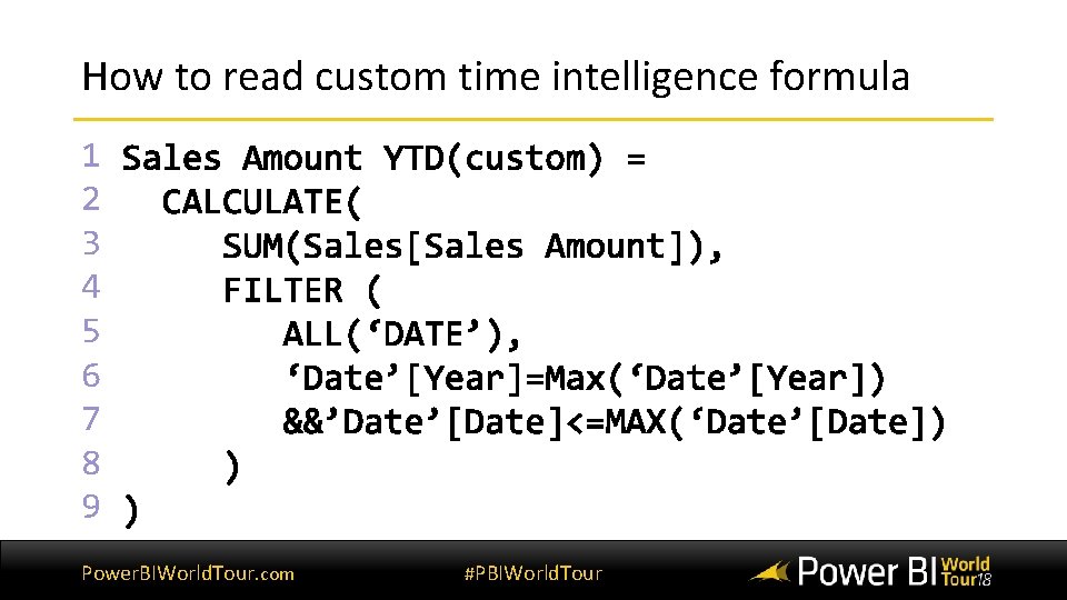 How to read custom time intelligence formula 1 2 3 4 5 6 7 How to read custom time intelligence formula 1 2 3 4 5 6 7