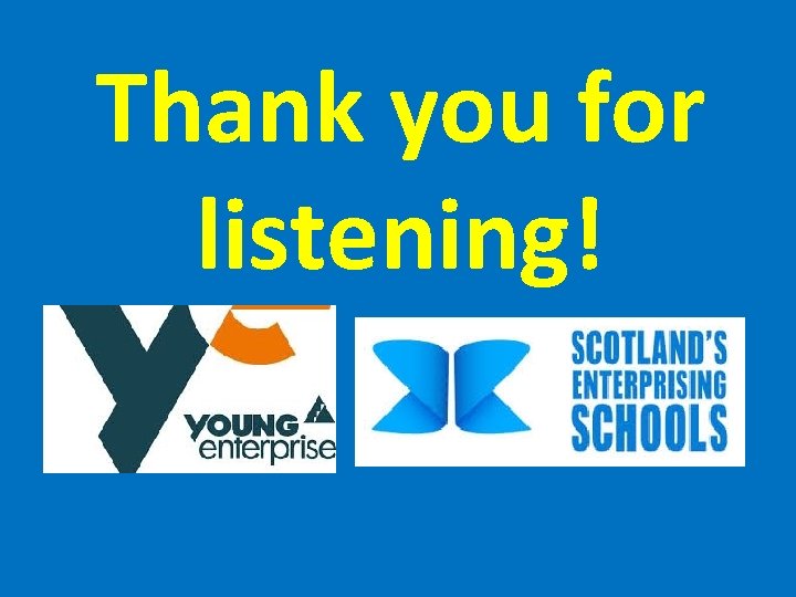 Thank you for listening! 