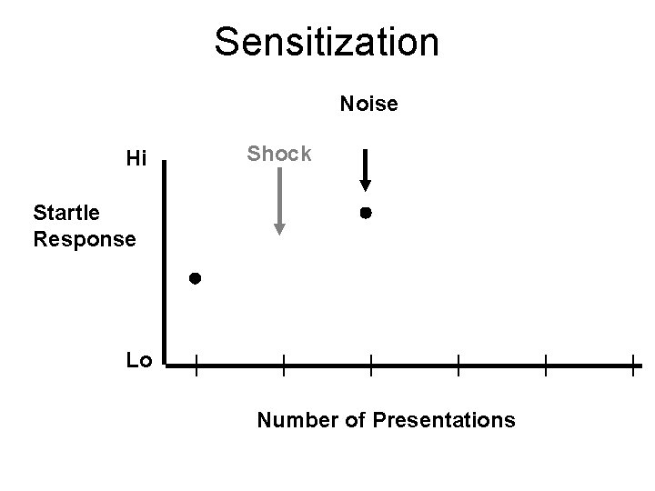 Sensitization Noise Hi Shock Startle Response Lo Number of Presentations 