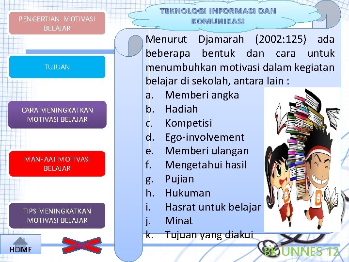 PENGERTIAN MOTIVASI BELAJAR TUJUAN CARA MENINGKATKAN MOTIVASI BELAJAR MANFAAT MOTIVASI BELAJAR TIPS MENINGKATKAN MOTIVASI