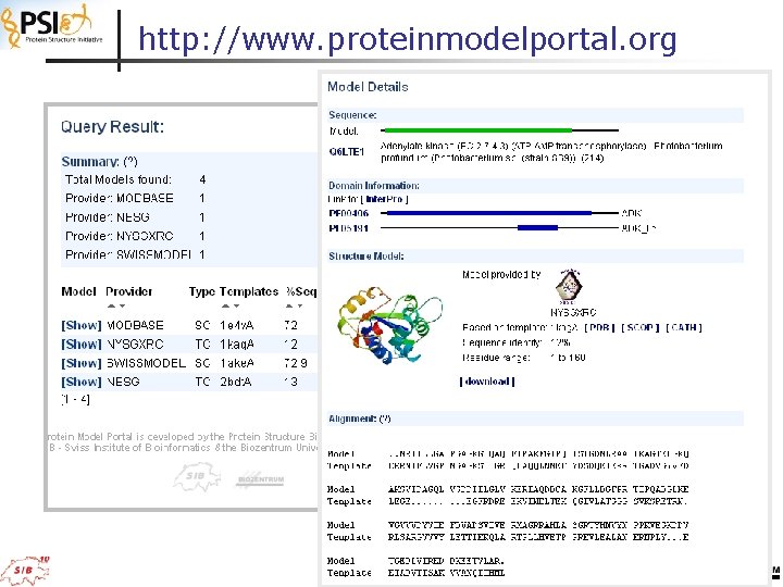 http: //www. proteinmodelportal. org 