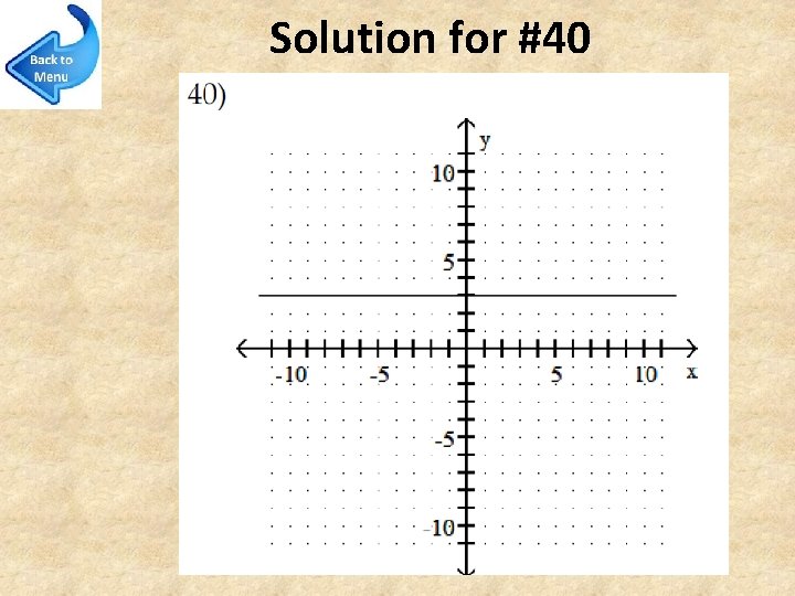 Solution for #40 