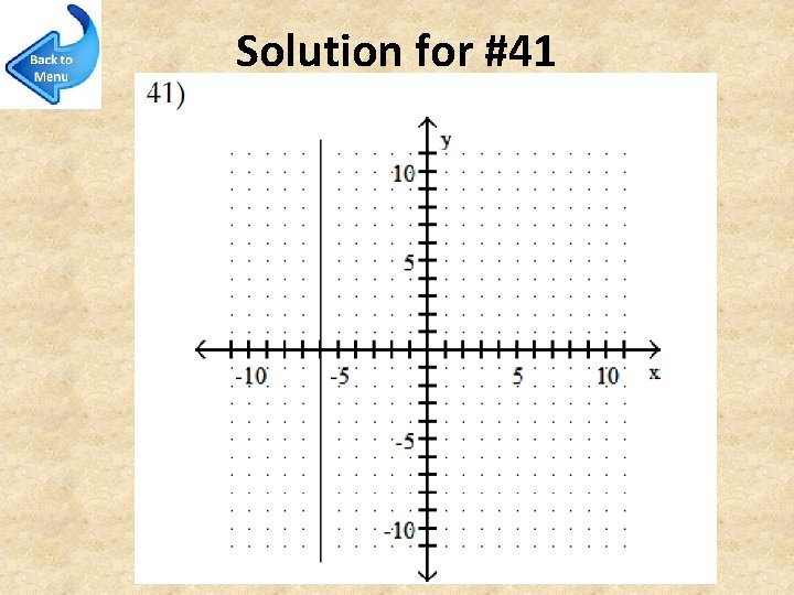 Solution for #41 