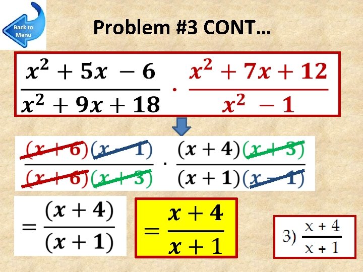 Problem #3 CONT… 
