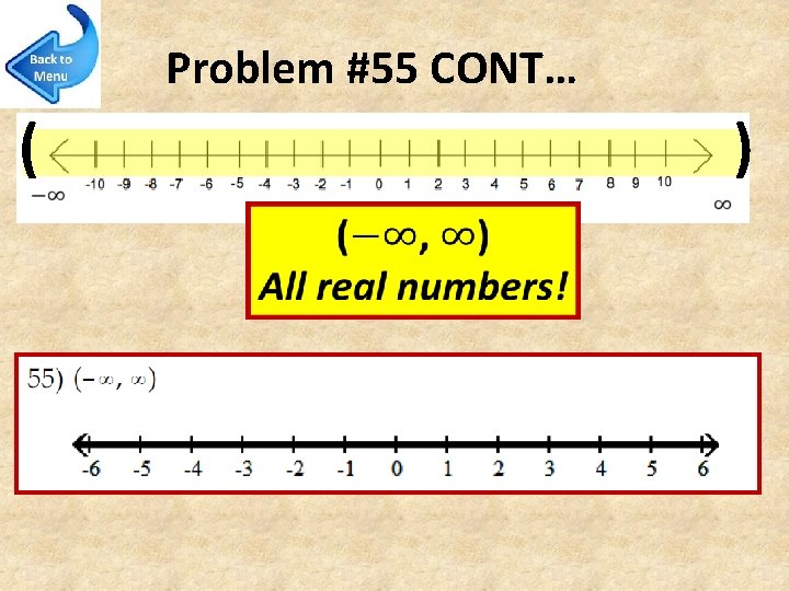 Problem #55 CONT… ( ) 