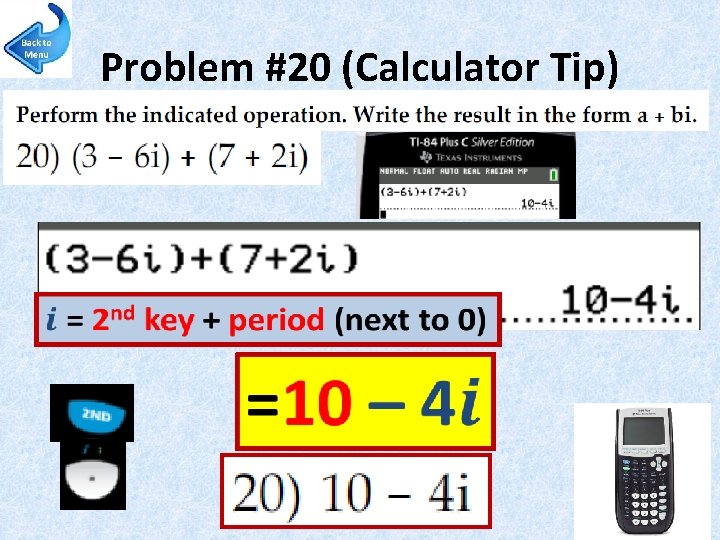 Problem #20 (Calculator Tip) 