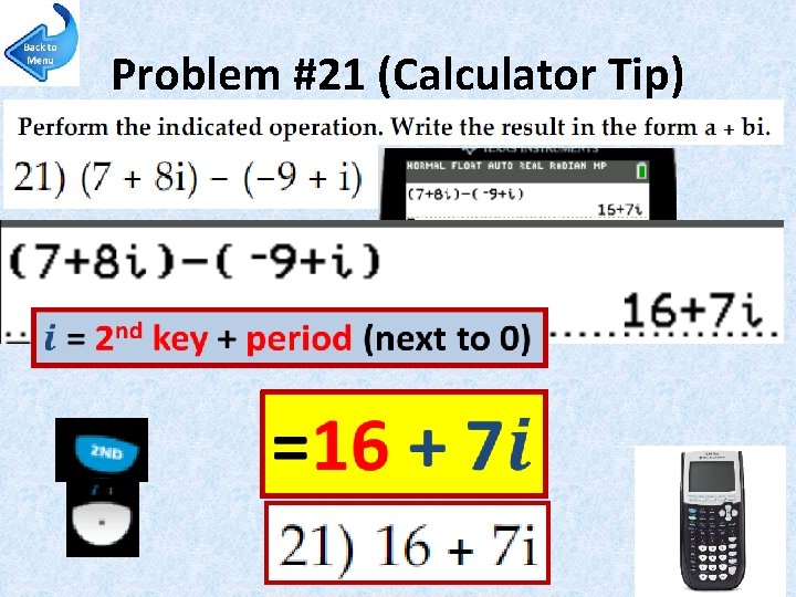 Problem #21 (Calculator Tip) 