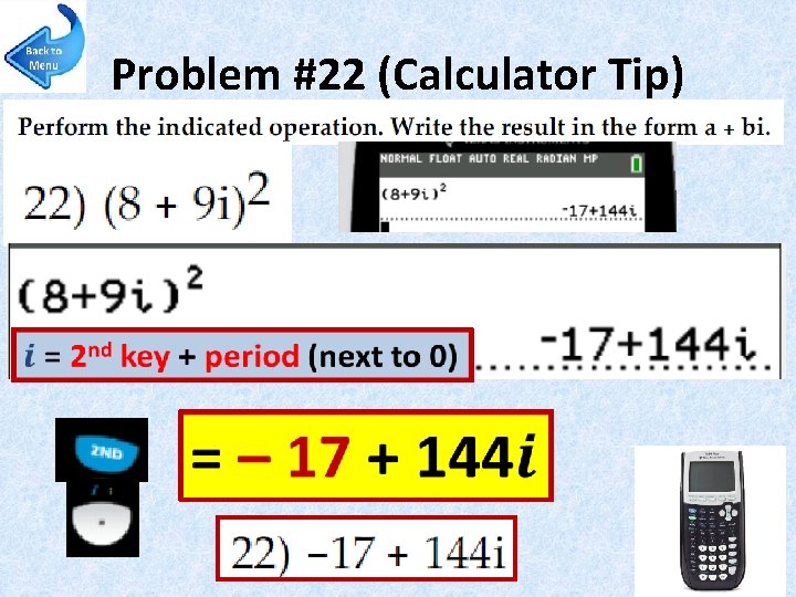 Problem #22 (Calculator Tip) 