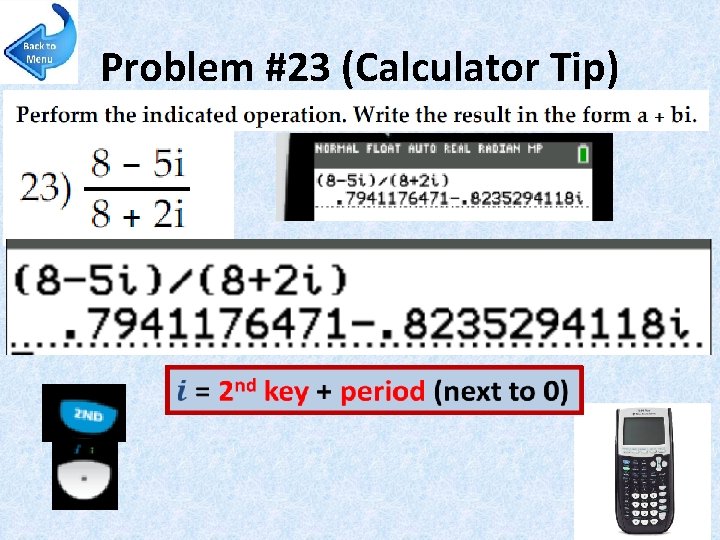 Problem #23 (Calculator Tip) 