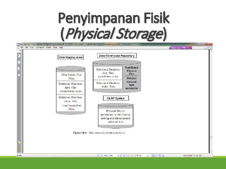 Penyimpanan Fisik (Physical Storage) Penyimpanan Fisik (Physical Storage)
