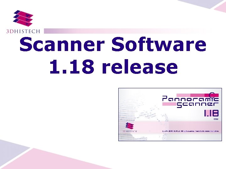 Scanner Software 1. 18 release 