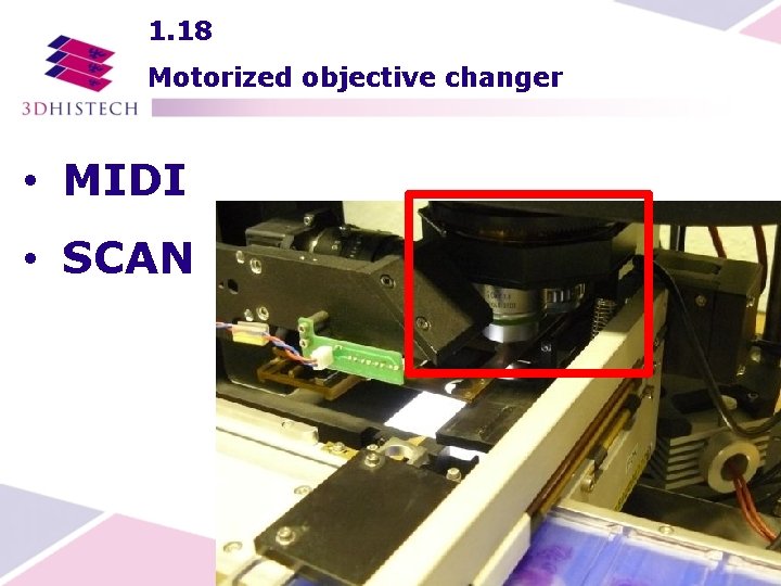 1. 18 Motorized objective changer • MIDI • SCAN 