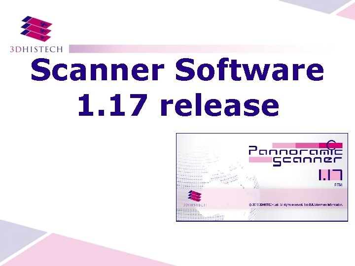 Scanner Software 1. 17 release 