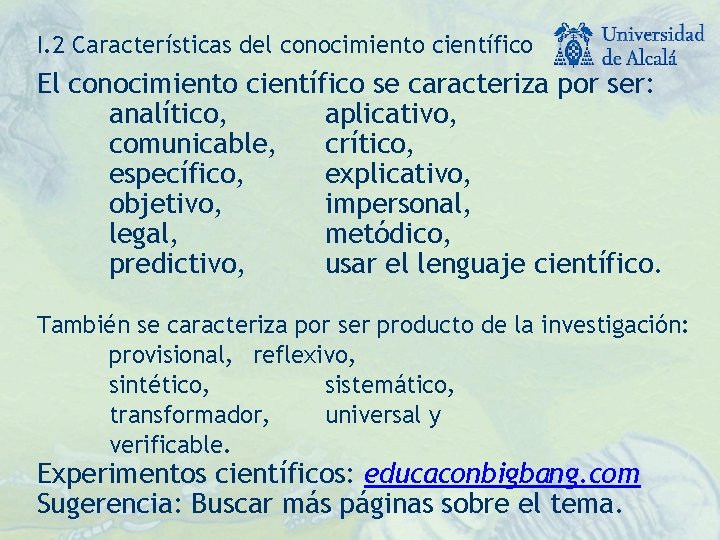 DIDCTICA DE LAS CIENCIAS BIOLOGA Y GEOLOGA BLOQUE