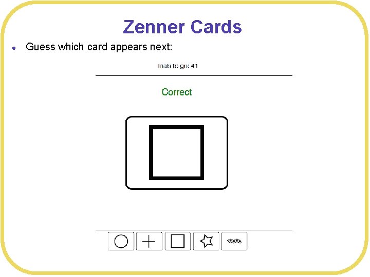 Zenner Cards l Guess which card appears next: 