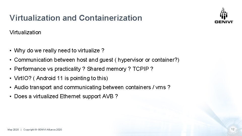 Virtualization and Containerization Virtualization • Why do we really need to virtualize ? •