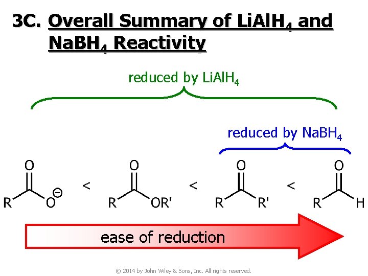 3 C. Overall Summary of Li. Al. H 4 and Na. BH 4 Reactivity