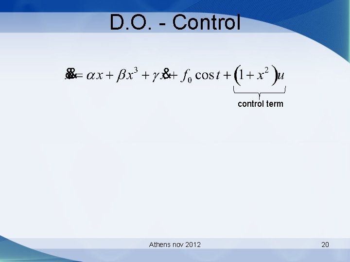 D. O. - Control control term Athens nov 2012 20 