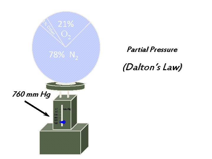 1% r he Ot 21% O 2 78% N 2 760 mm Hg 47