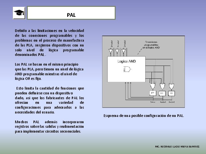 PAL Debido a las limitaciones en la velocidad de las conexiones programables y los