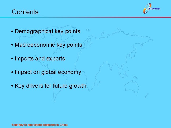 Contents • Demographical key points • Macroeconomic key points • Imports and exports •