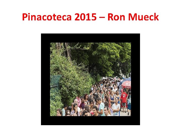 Pinacoteca 2015 – Ron Mueck Pinacoteca 2015 – Ron Mueck