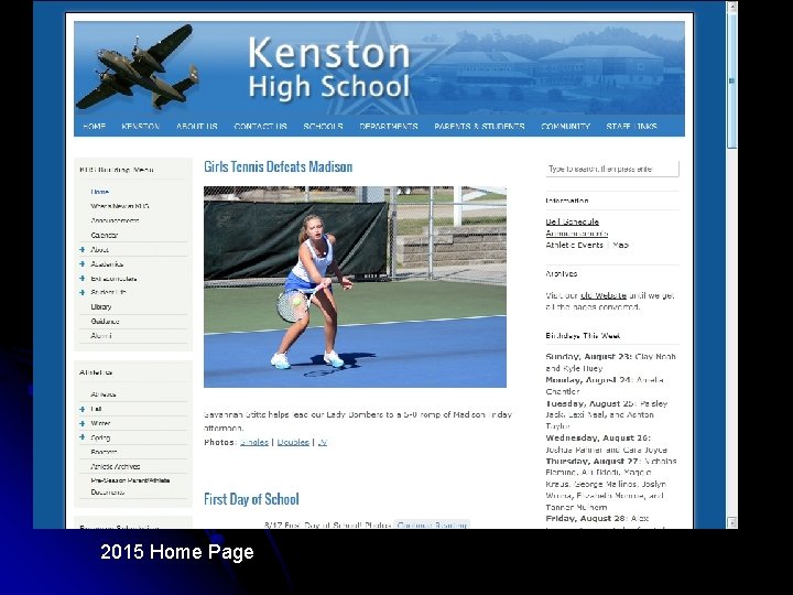 2015 Home Page 