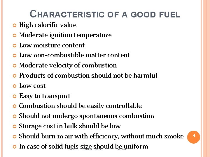 ENGINEERING SUBJECT APPLIED CHEMISTRYII FUELS AND COMBUSTION PRESENTED