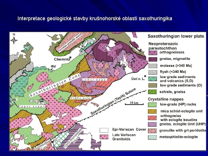 Interpretace geologické stavby krušnohorské oblasti saxothuringika 