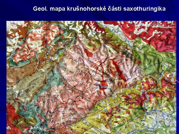Geol. mapa krušnohorské části saxothuringika 