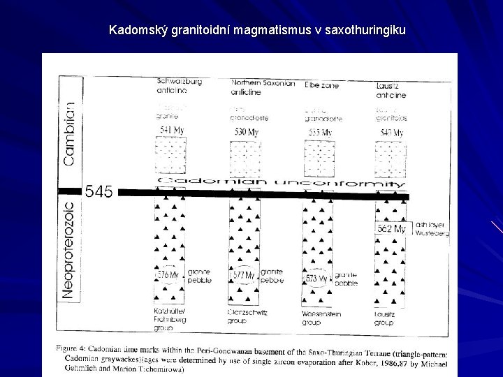 Kadomský granitoidní magmatismus v saxothuringiku 