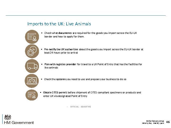 Imports to the UK: Live Animals • Check what documents are required for the