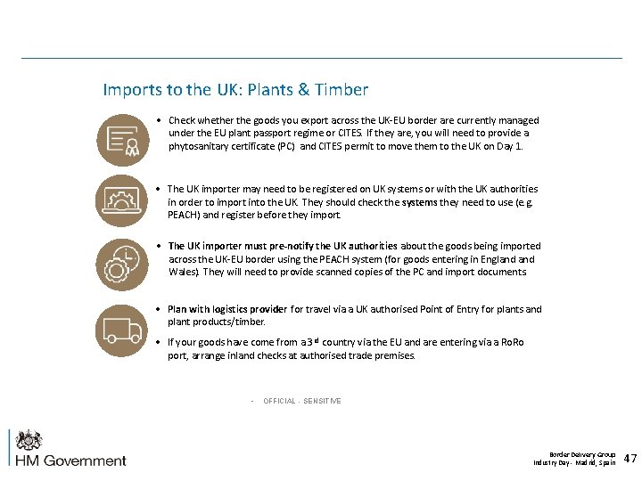 Imports to the UK: Plants & Timber • Check whether the goods you export