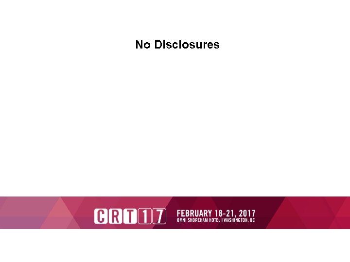 No Disclosures 
