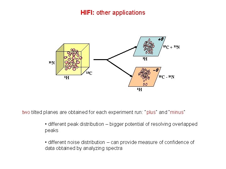 HIFI: other applications +q 13 C + 15 N 1 H -q 13 C